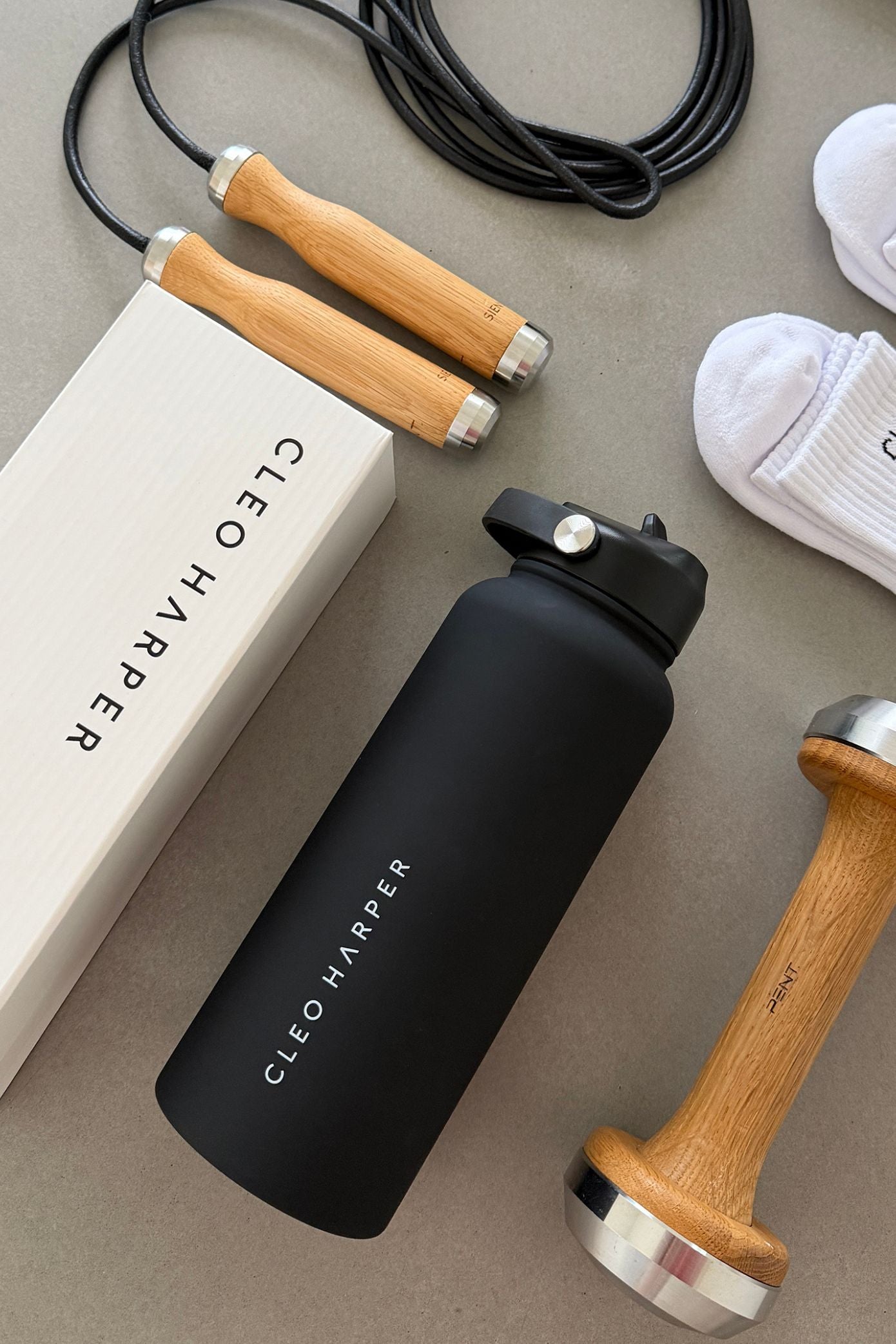 Ceramic Water Bottle 1L - Black