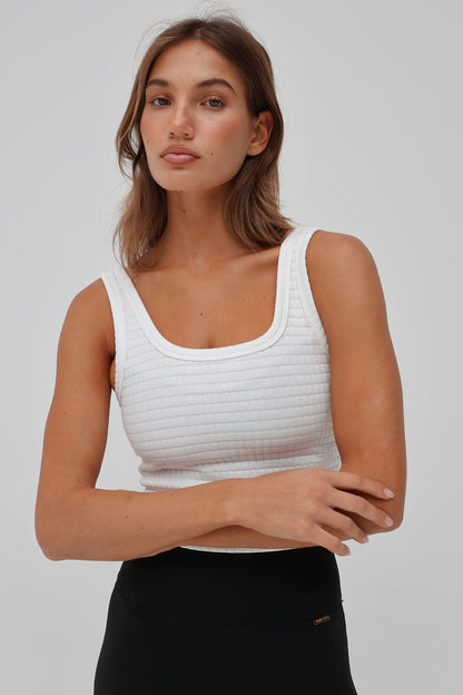 Arden Tank - White
