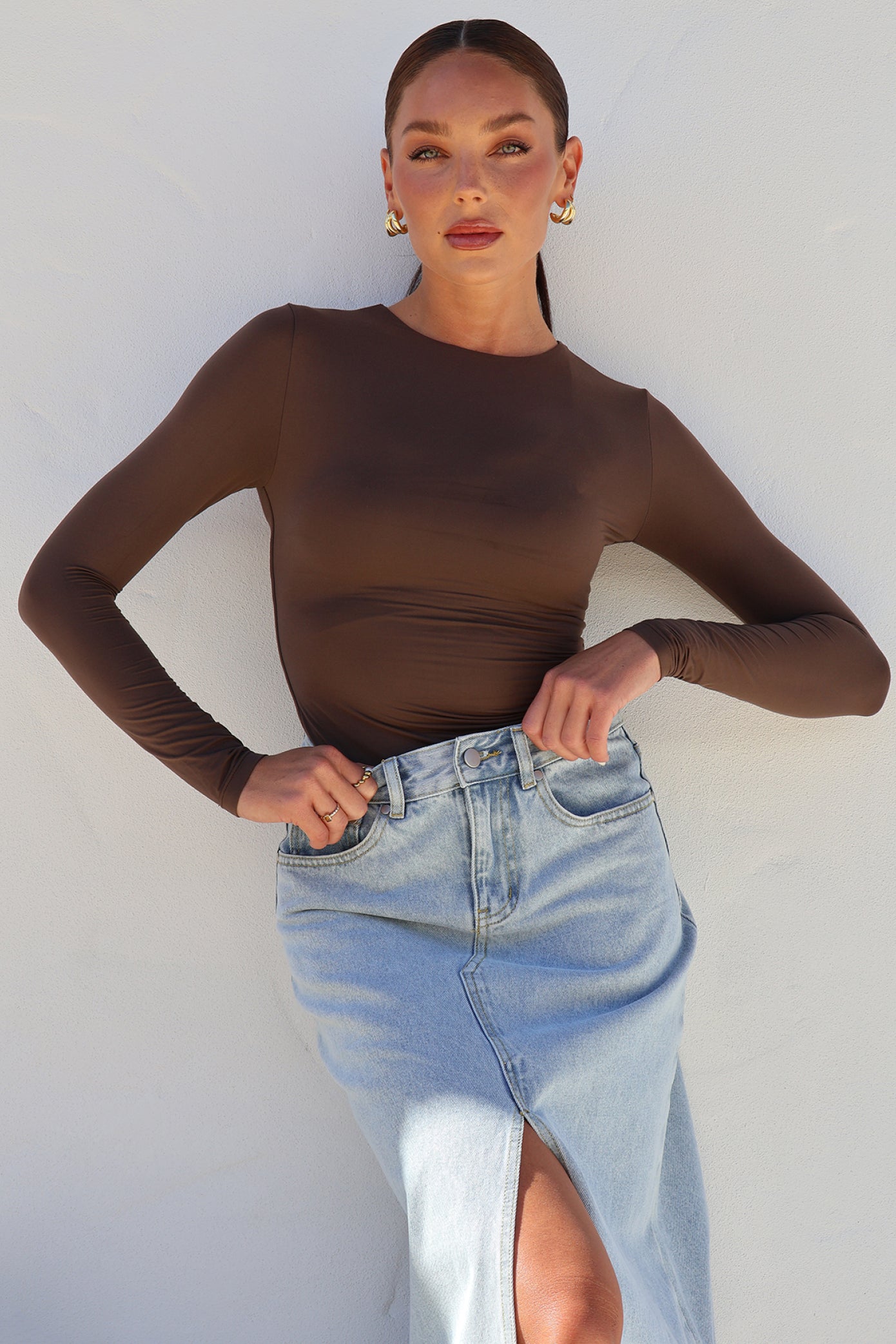 Ryder Denim Skirt - Light Wash