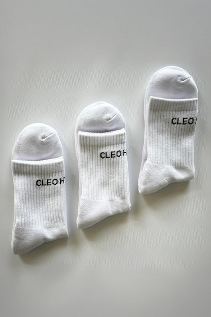 Classic Socks 3 Pack - Short - White