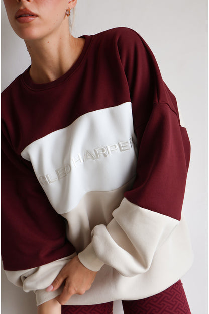 District Sweater - Burgundy