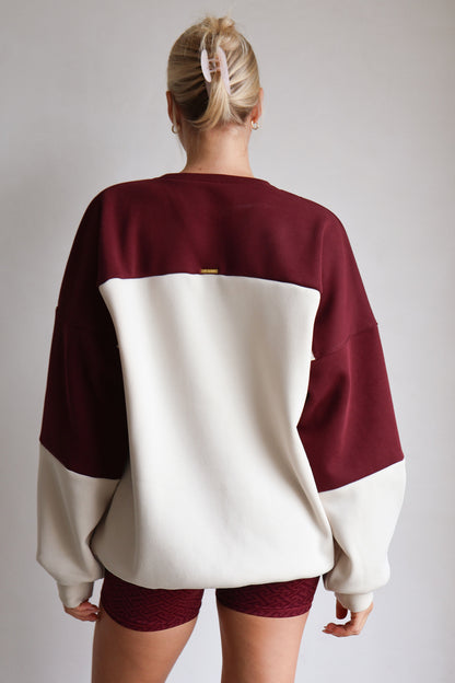 District Sweater - Burgundy