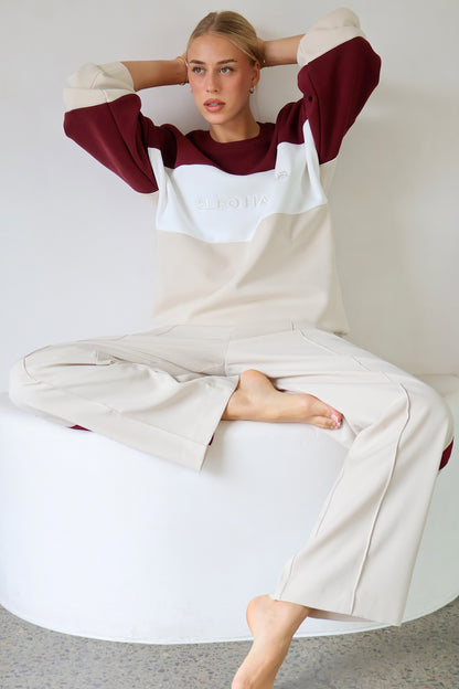 District Sweater - Burgundy