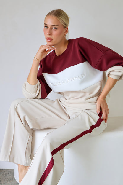 District Sweater - Burgundy