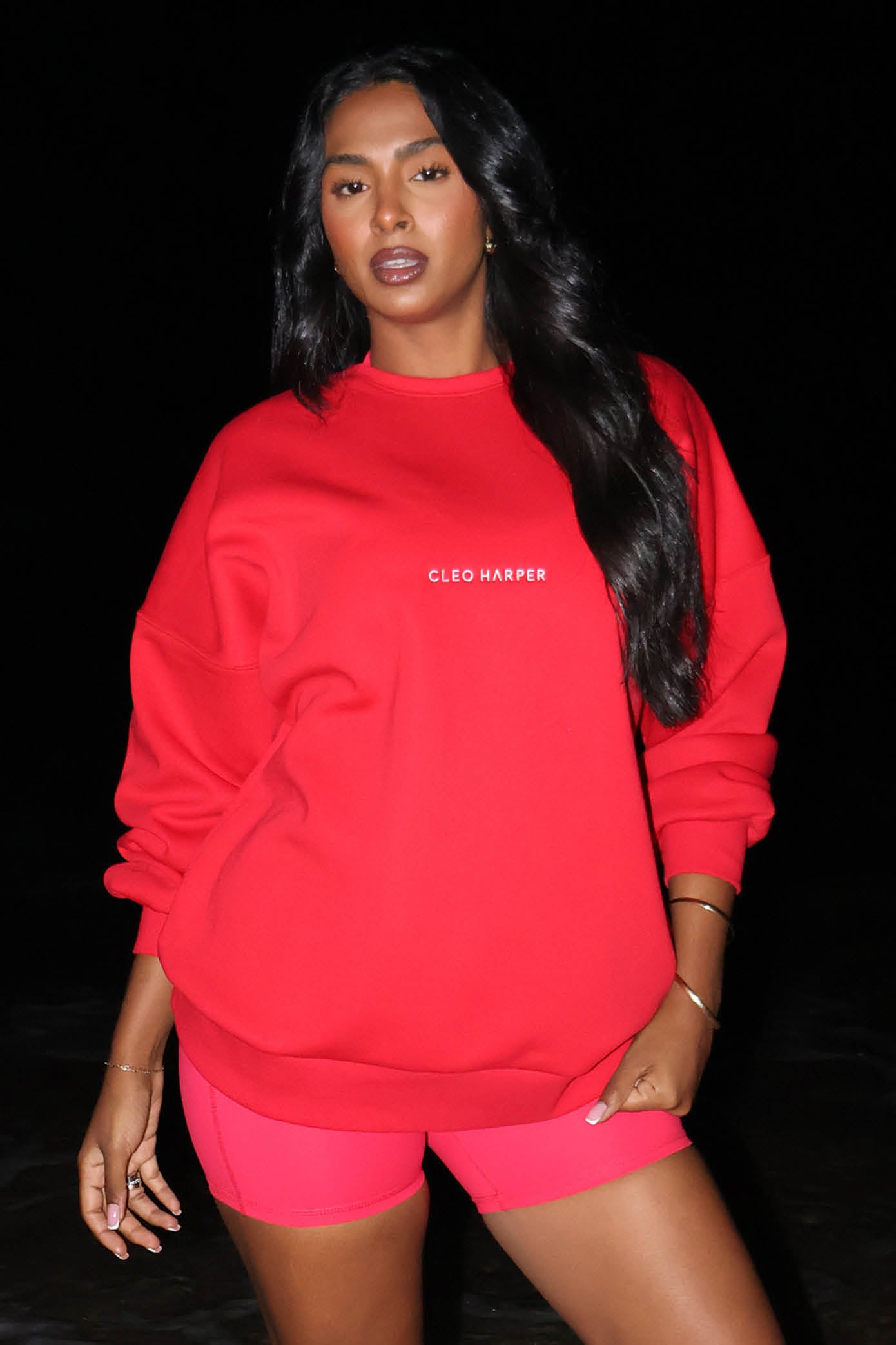 District Sweater - Red Pink