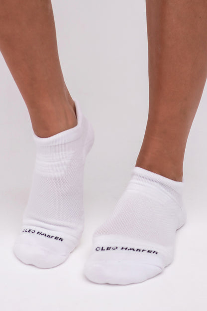 Grip Socks 2 Pack - Ankle - Black / White