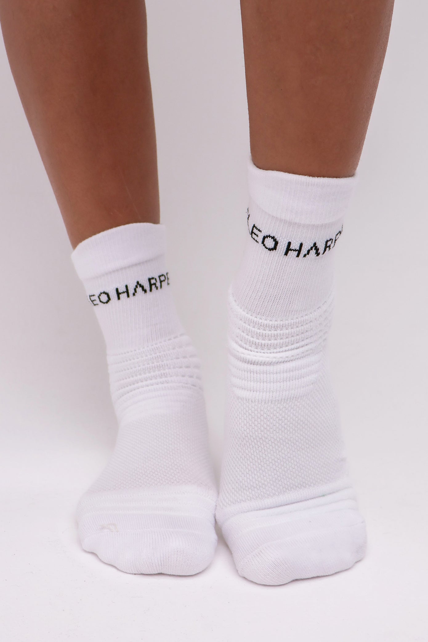 Grip Socks 2 Pack - Crew - Black / White