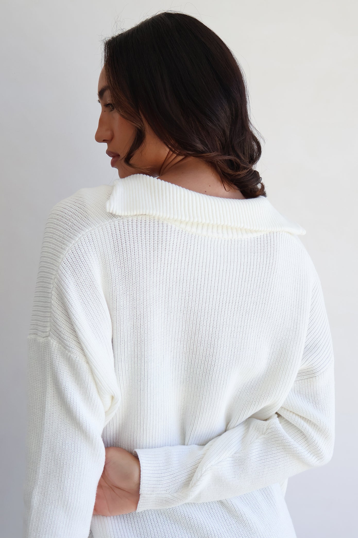 Henley Knit - Ivory