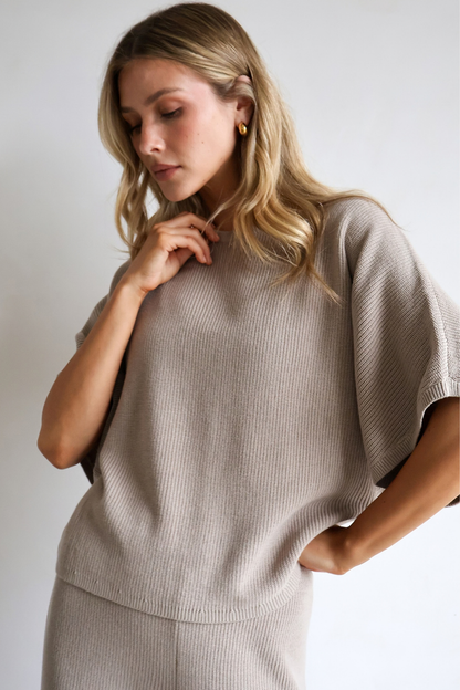 Laurent 100% Cotton Top - Sand