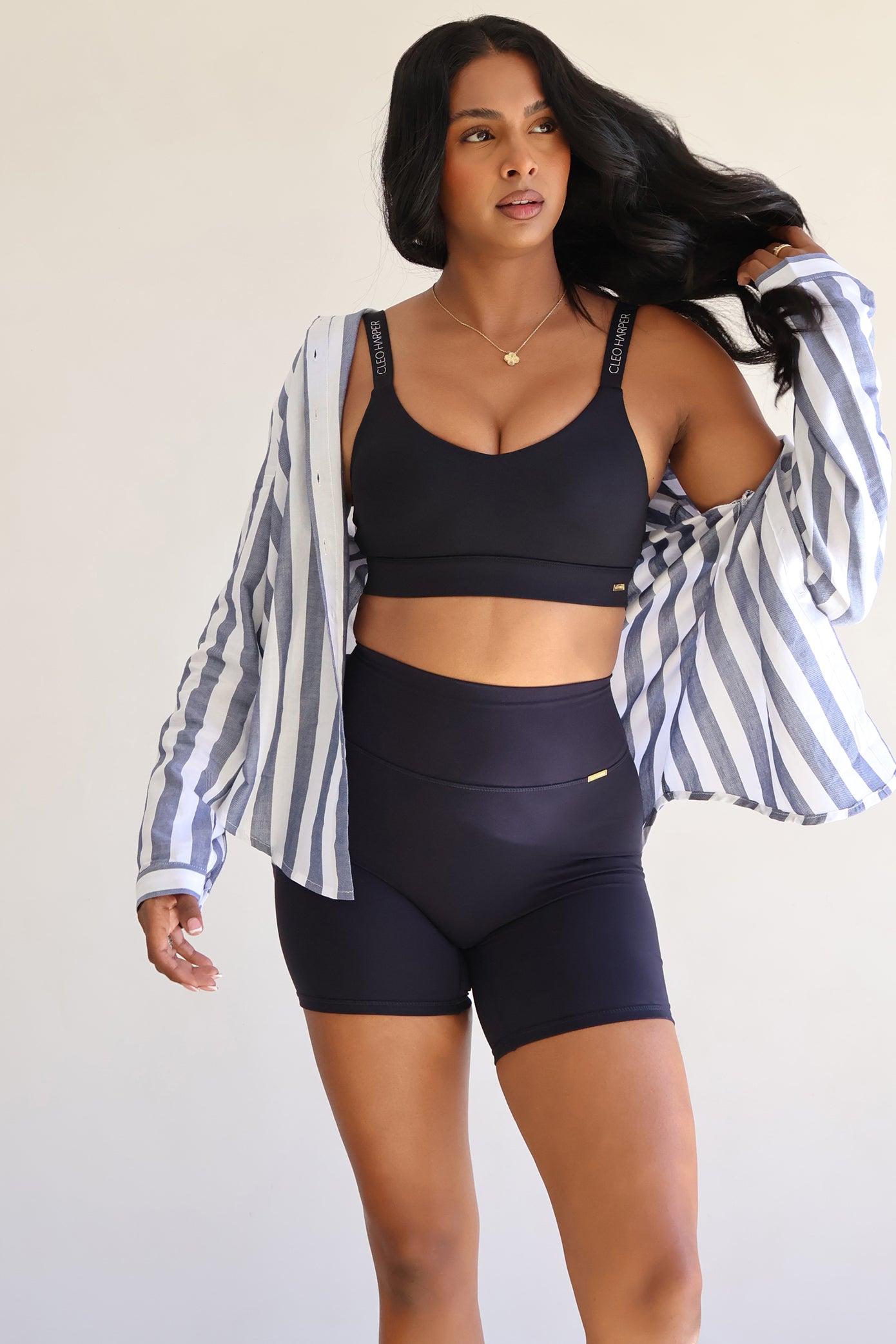 Mabelle Shirt - Navy Stripe