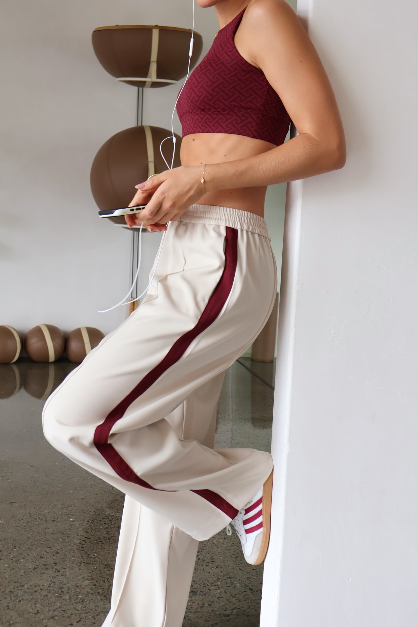 Maze Bralet - Monogram Burgundy