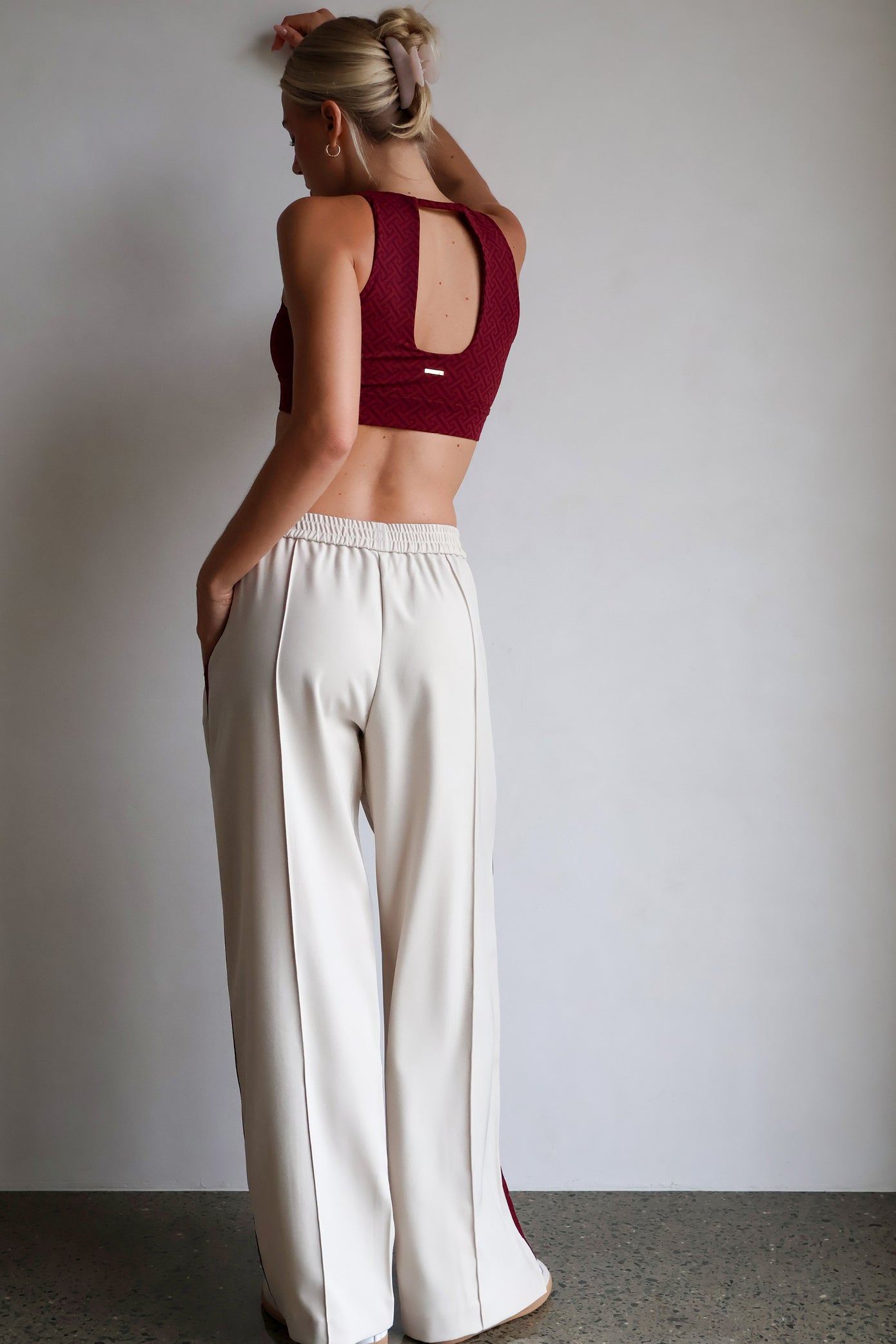 Maze Bralet - Monogram Burgundy