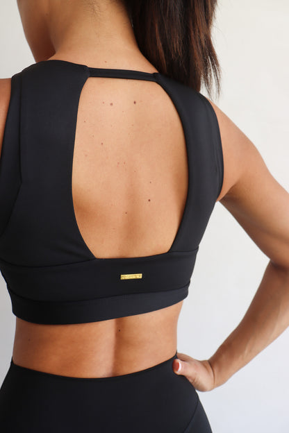 Maze Bralet - Black - Cleo Harper