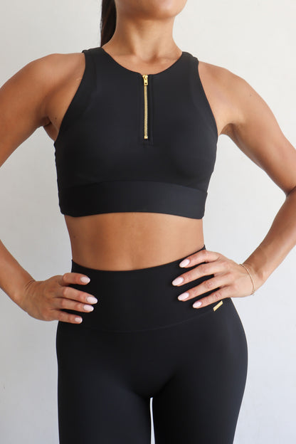 Maze Bralet - Black - Cleo Harper