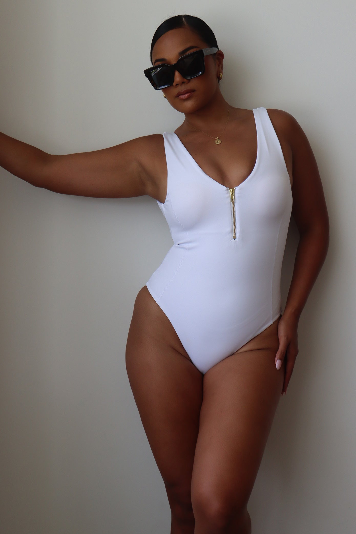 Opulent One Piece - White - Cleo Harper