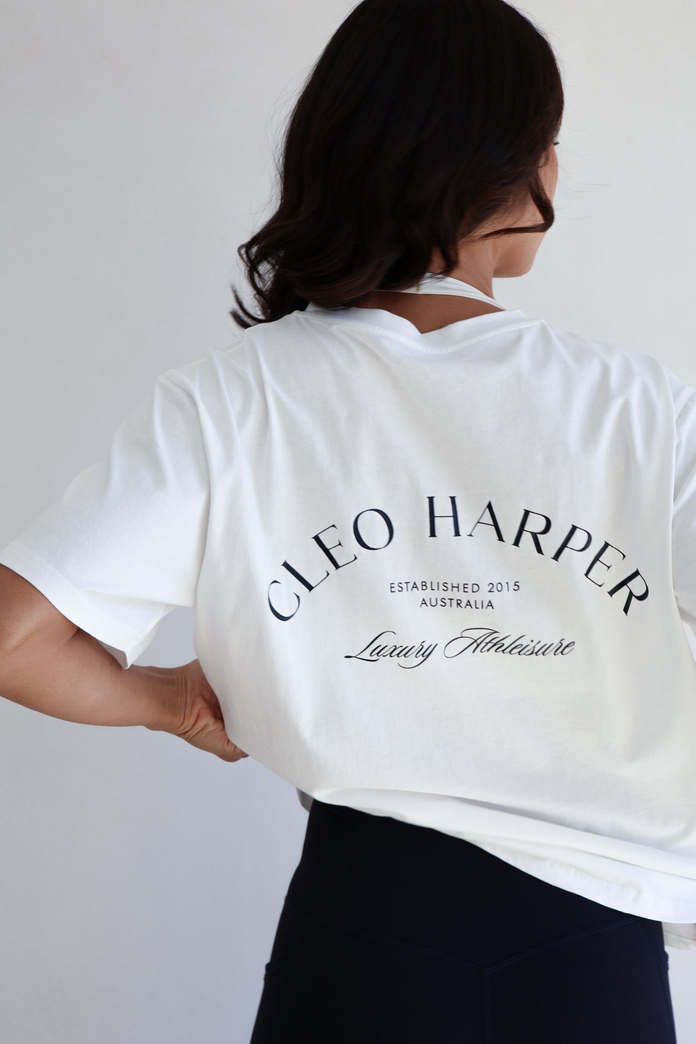 Power Tee - Navy White