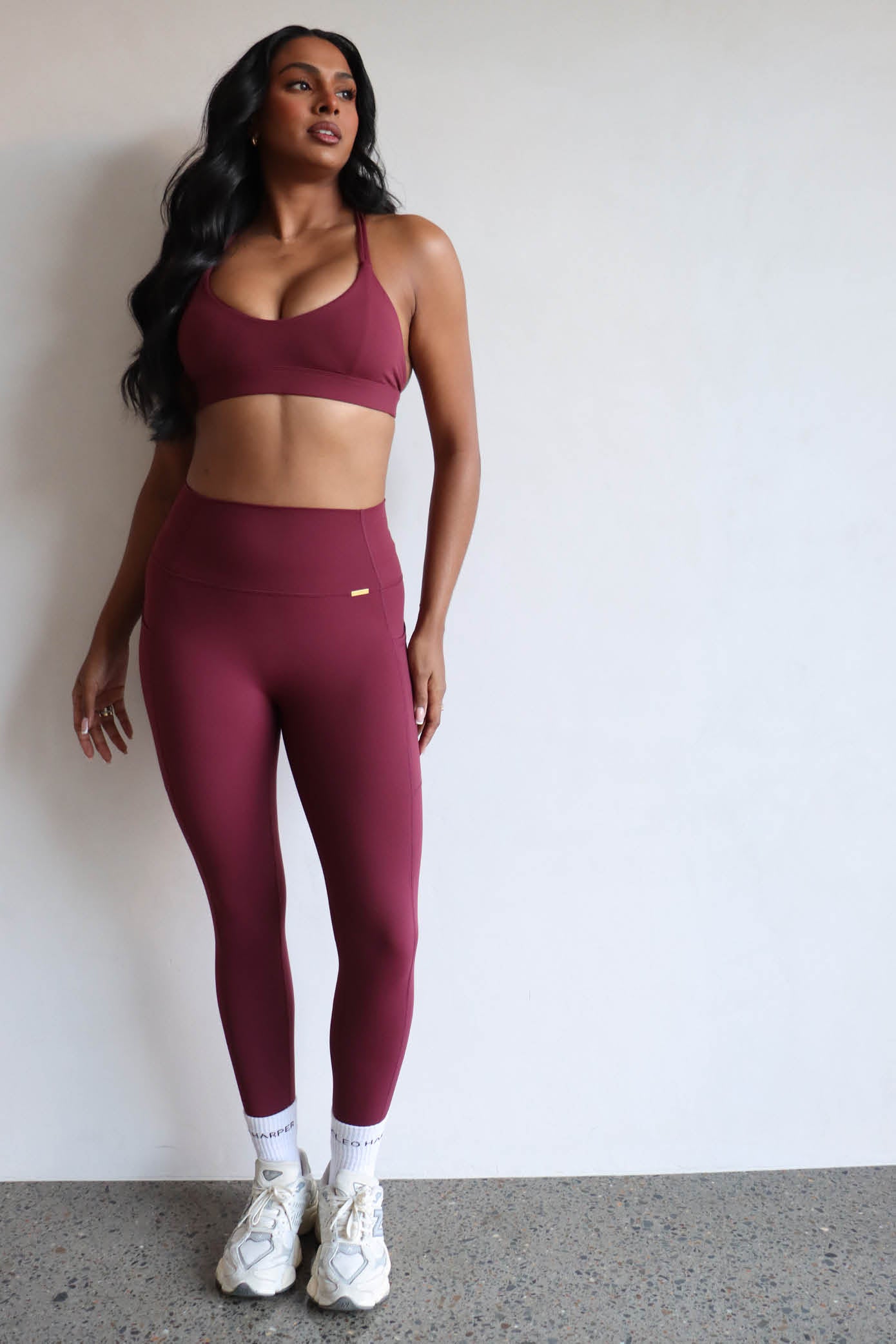 Infinity Legging - Burgundy