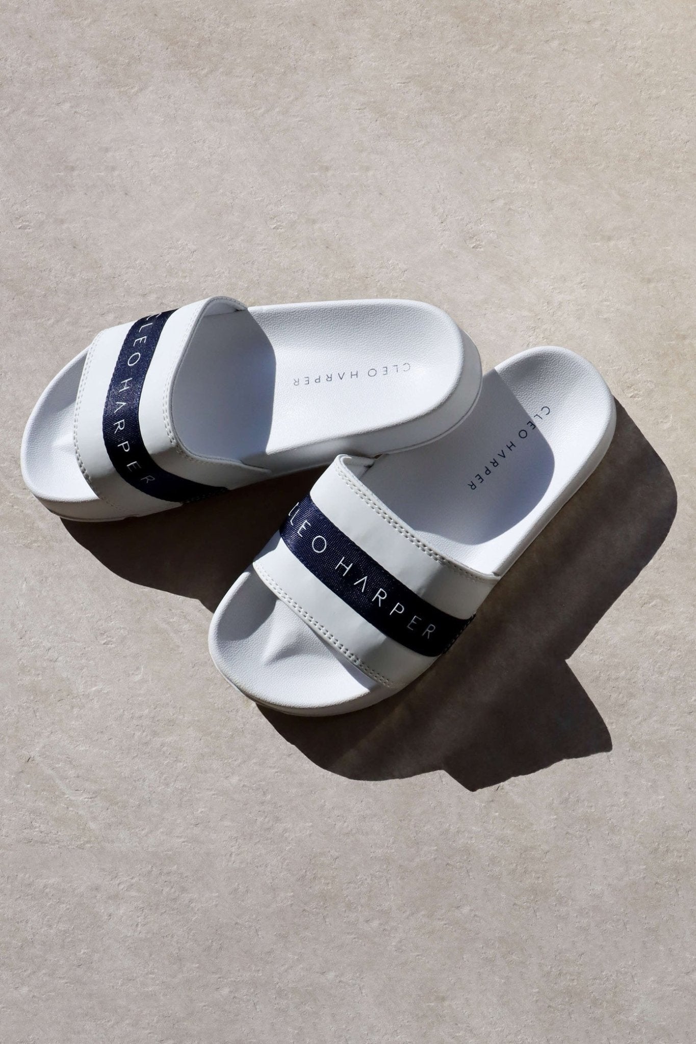 Slides - Navy - Cleo Harper