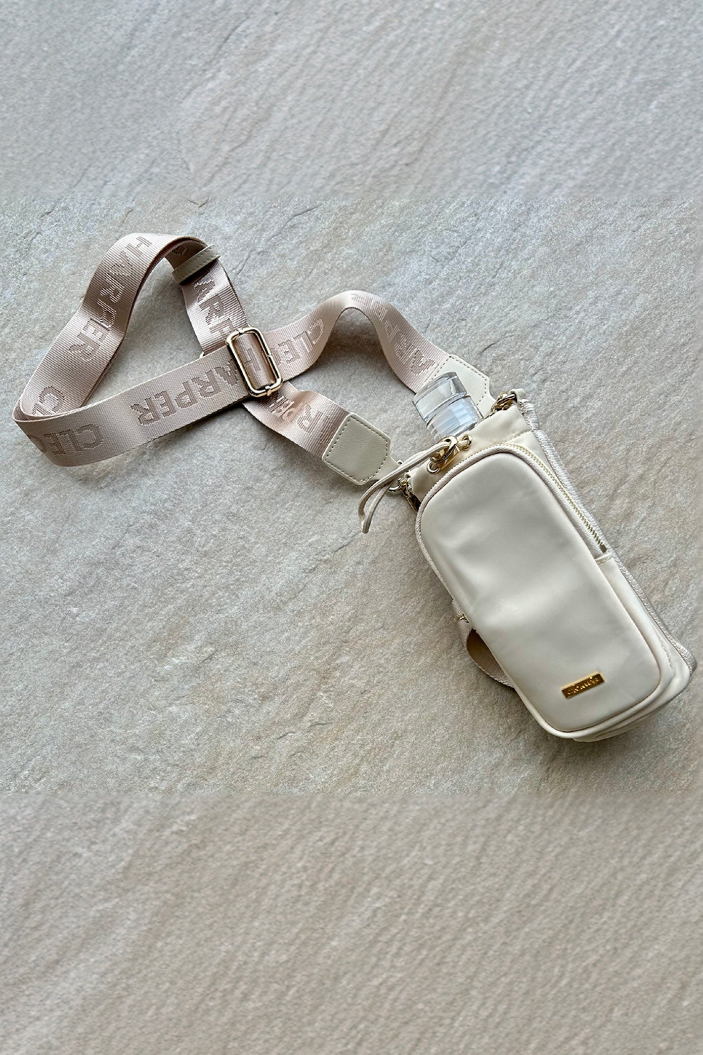 Water Bottle Bag & Bottle - Beige