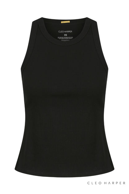 VITALITY TANK - BLACK - Cleo Harper