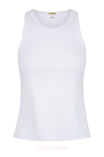 Vitality Tank - White - Cleo Harper